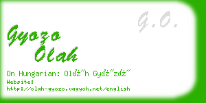 gyozo olah business card